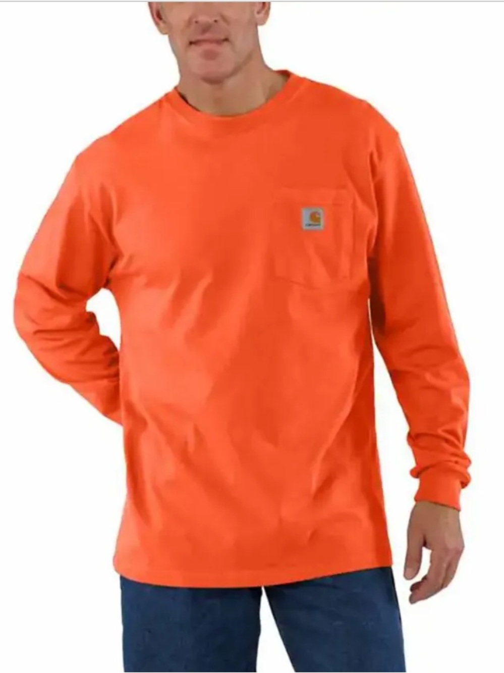 Carhartt shirt Carhartt workwear Long Sleeve Pocket Tee High-Visibility Orange